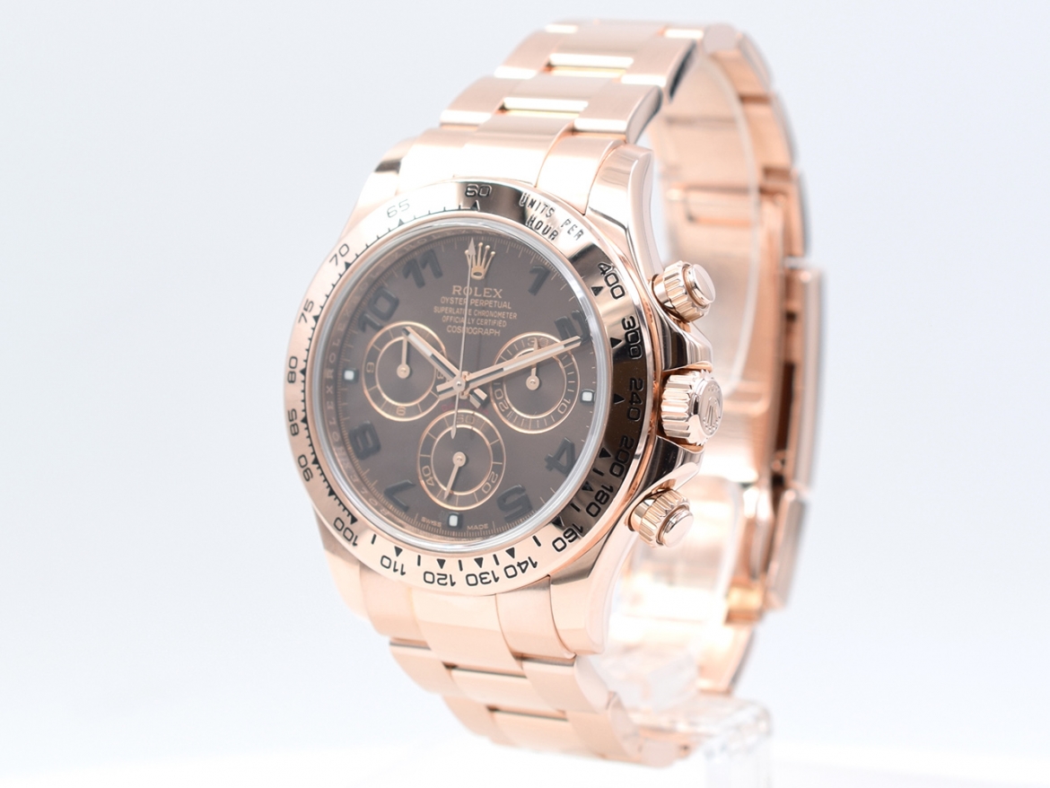 116505 Rose Gold Chocolate Arabic Dial