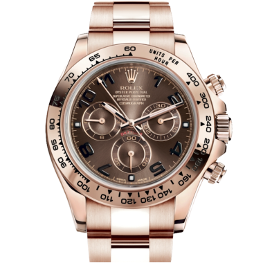 116505 Rose Gold Chocolate Arabic Dial