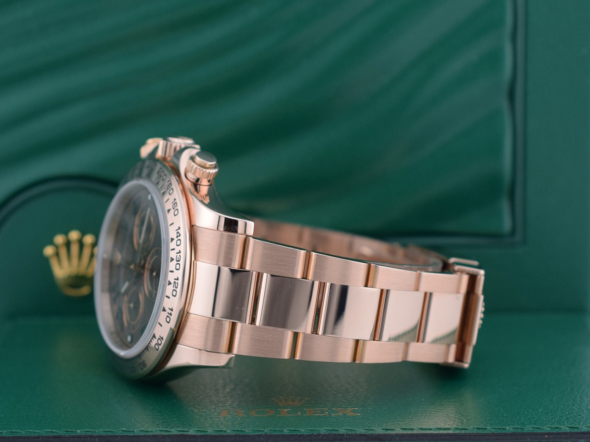 116505 Rose Gold Chocolate Arabic Dial Full Set 2017