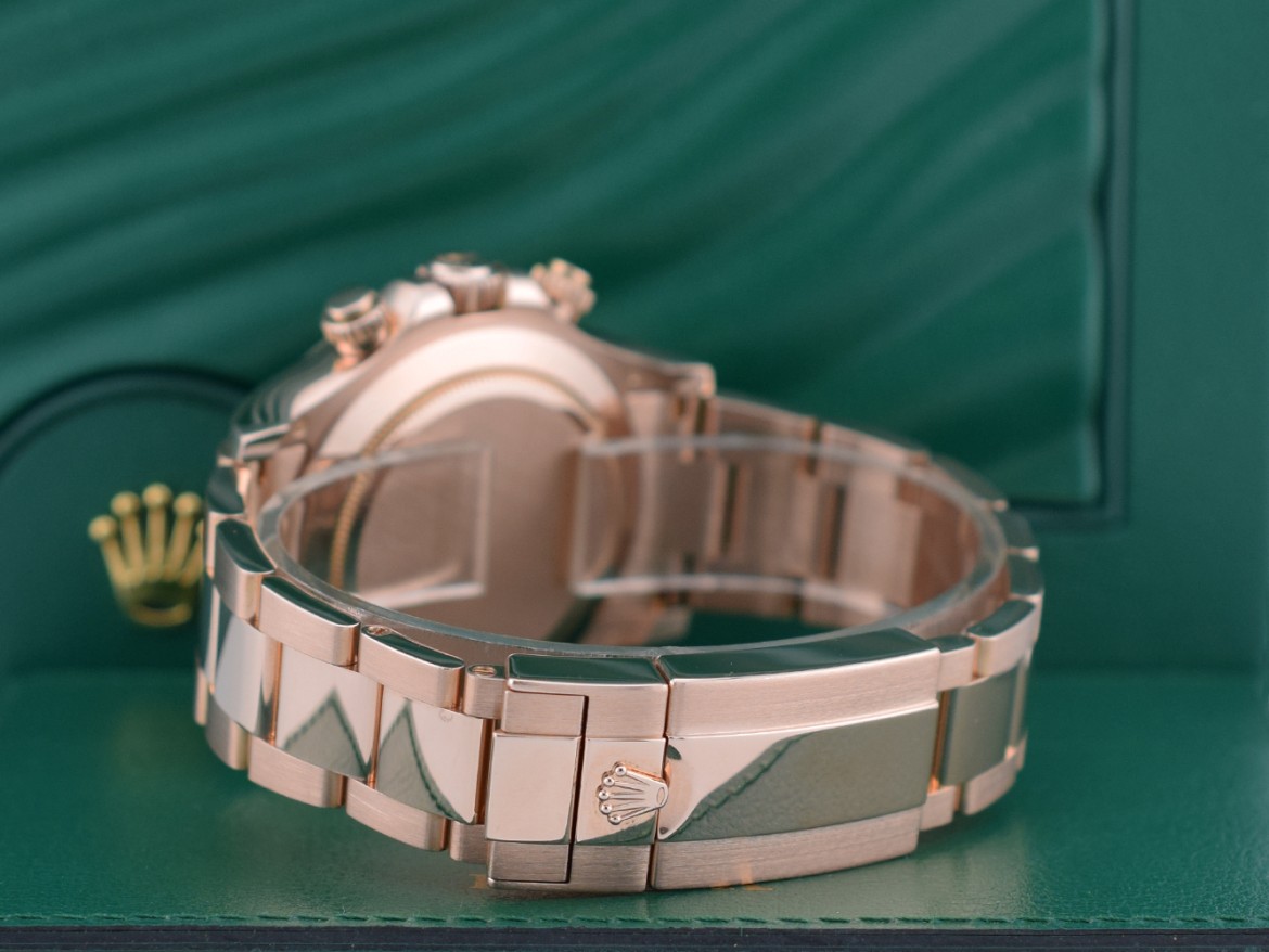 116505 Rose Gold Chocolate Arabic Dial Full Set 2017