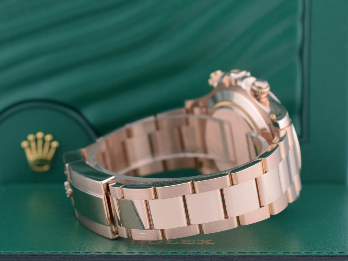 116505 Rose Gold Chocolate Arabic Dial Full Set 2017