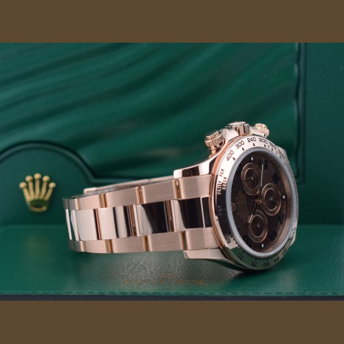 116505 Rose Gold Chocolate Arabic Dial Full Set 2017