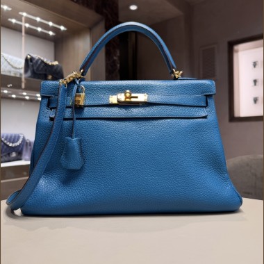Hermès Kelly 32 Blue