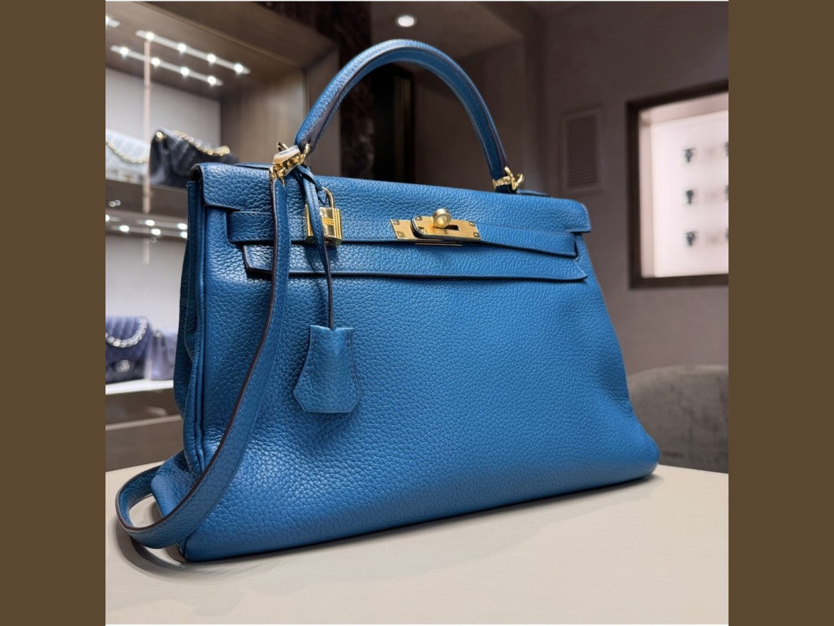 Hermès Kelly 32 Blue
