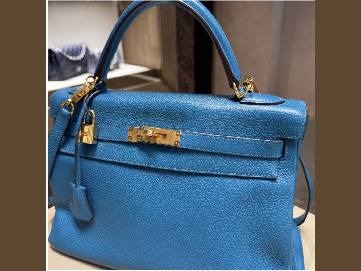 Hermès Kelly 32 Blue