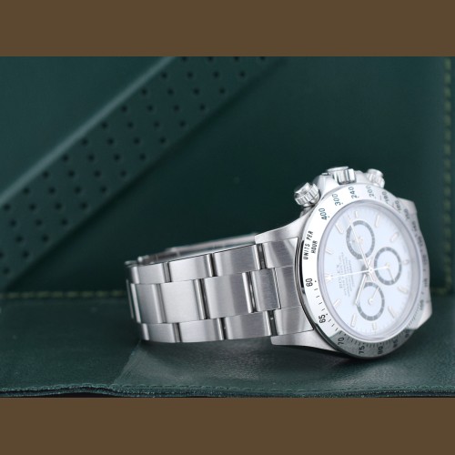 Ref.16520 "Satinato" Inverted 6 White Dial  Box & Papers Like New