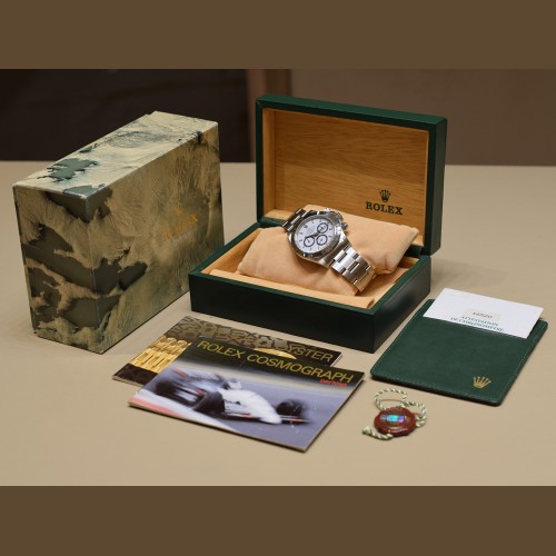 Ref.16520 "Satinato" Inverted 6 White Dial  Box & Papers Like New