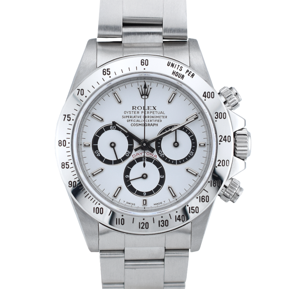 Ref.16520 "Satinato" Inverted 6 White Dial  Box & Papers Like New