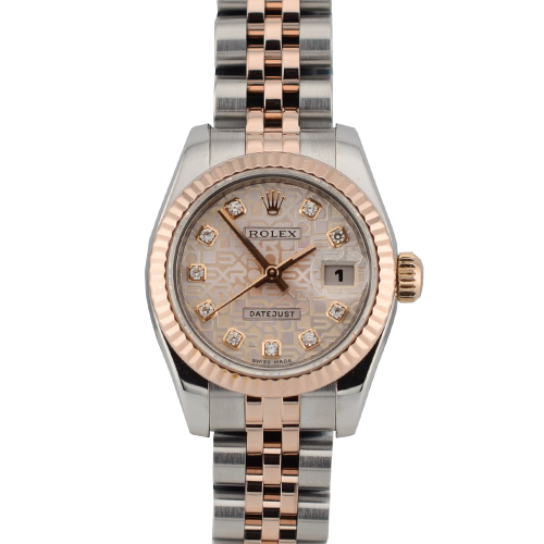 179171 26mm Steel Rose Gold - Computer Dial Diamond - Full Set 2008