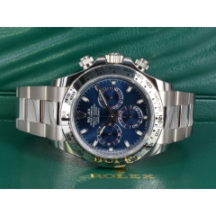 116509 White gold blue dial - Like New Full Set 06/2022