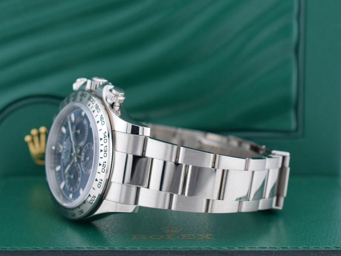 116509 White gold blue dial - Like New Full Set 12/2022