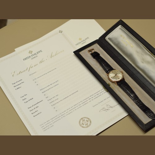 Rare 1578R Vintage 35 mm Rose Gold - Box /Extract  1951