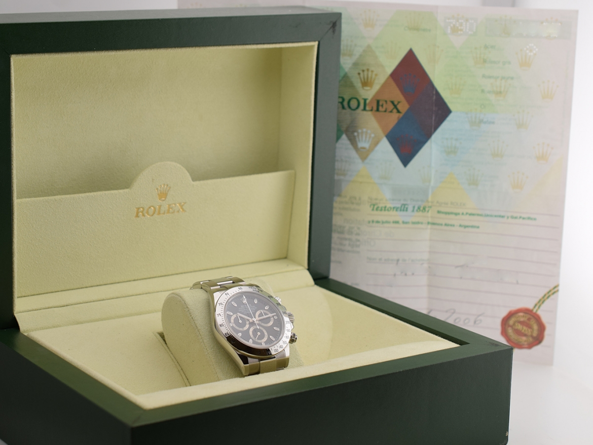 116520 Black dial - Like new Full Set 2007