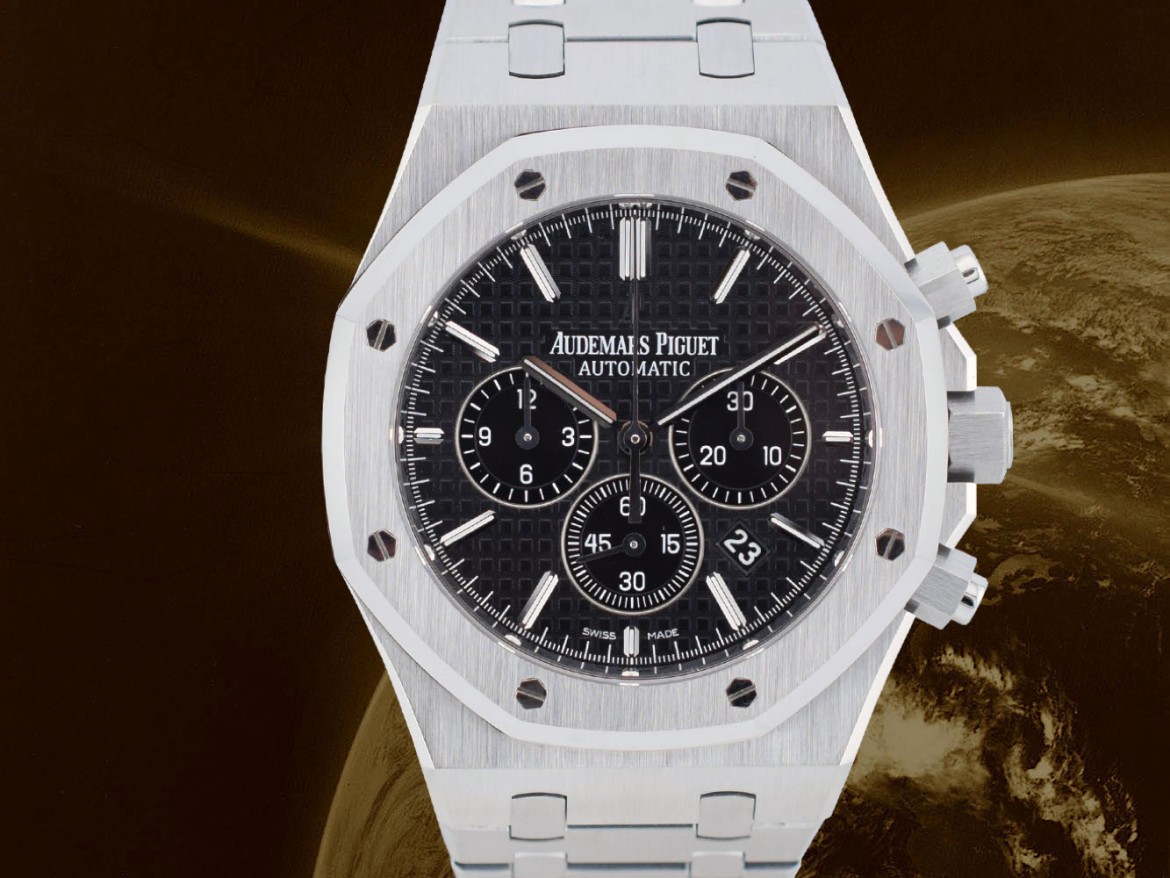 26320ST Black Chronograph 41mm Like New 2017