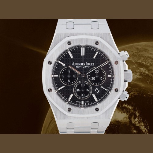 26320ST Black Chronograph 41mm Like New 2017