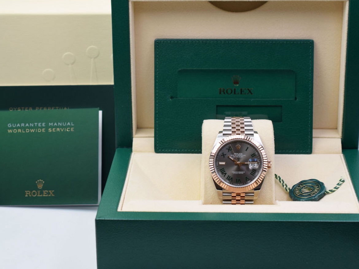 126331 Steel & Rose Gold With Wimbledon Dial 41mm - Like New 2021