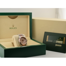 Stainless Steel - Rose Gold Jubilee Diamond Dial