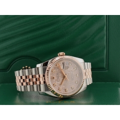 Stainless Steel - Rose Gold Jubilee Diamond Dial