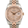 Stainless Steel - Rose Gold Jubilee Diamond Dial