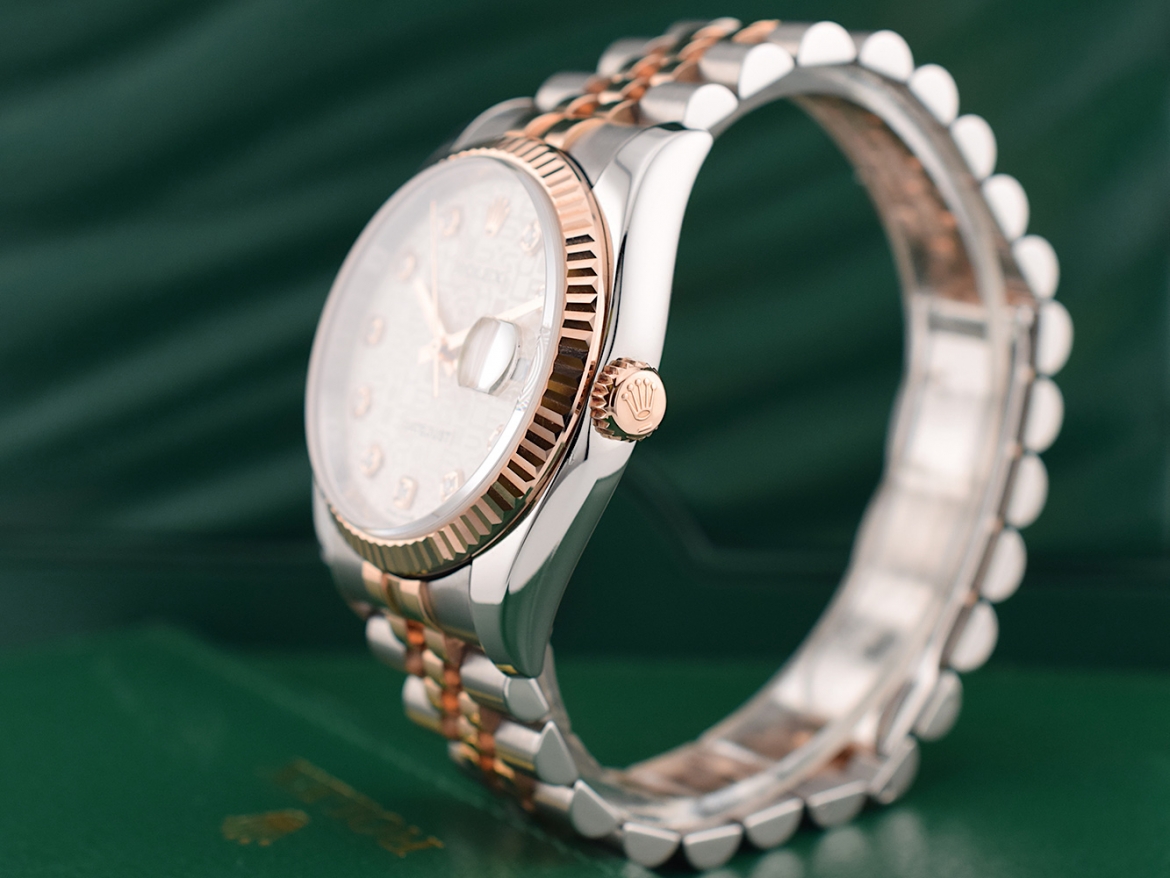 116231 Steel & Rose Gold With Jubilee Diamonds Dial - Full Set 36mm