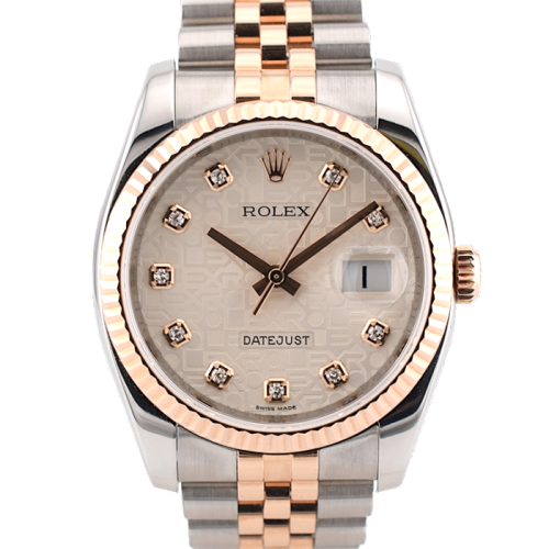 116231 Steel & Rose Gold With Jubilee Diamonds Dial - Full Set 36mm