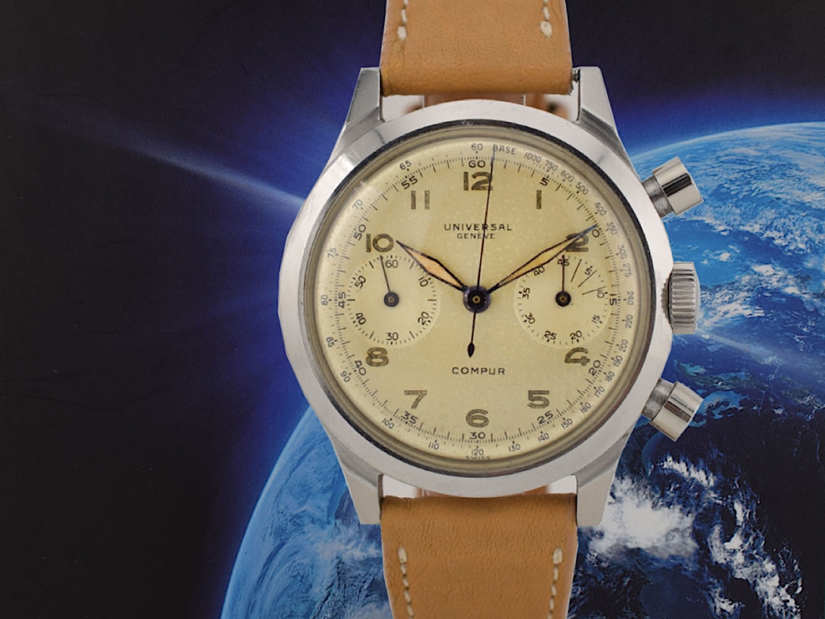 Compur Spillman Dial Radio Uni Compax ref. 22409 Very Very Rare