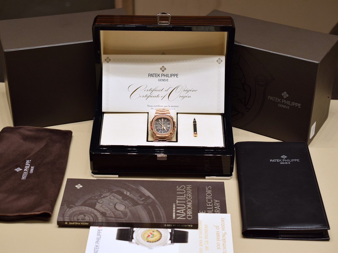 5980/1R Rose Gold Chronograph - Full Set  NEW 2018