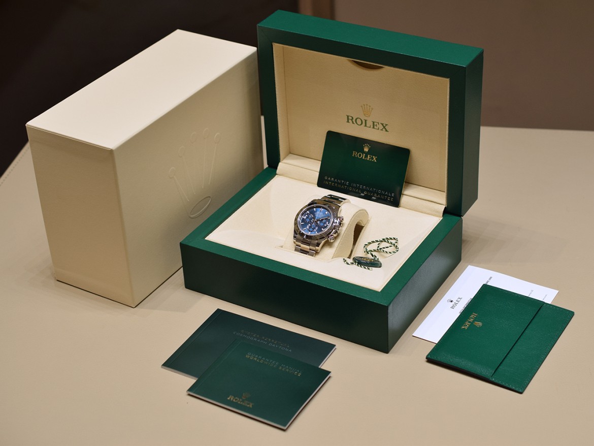 116509 White gold blue dial - Like New Full Set 2022