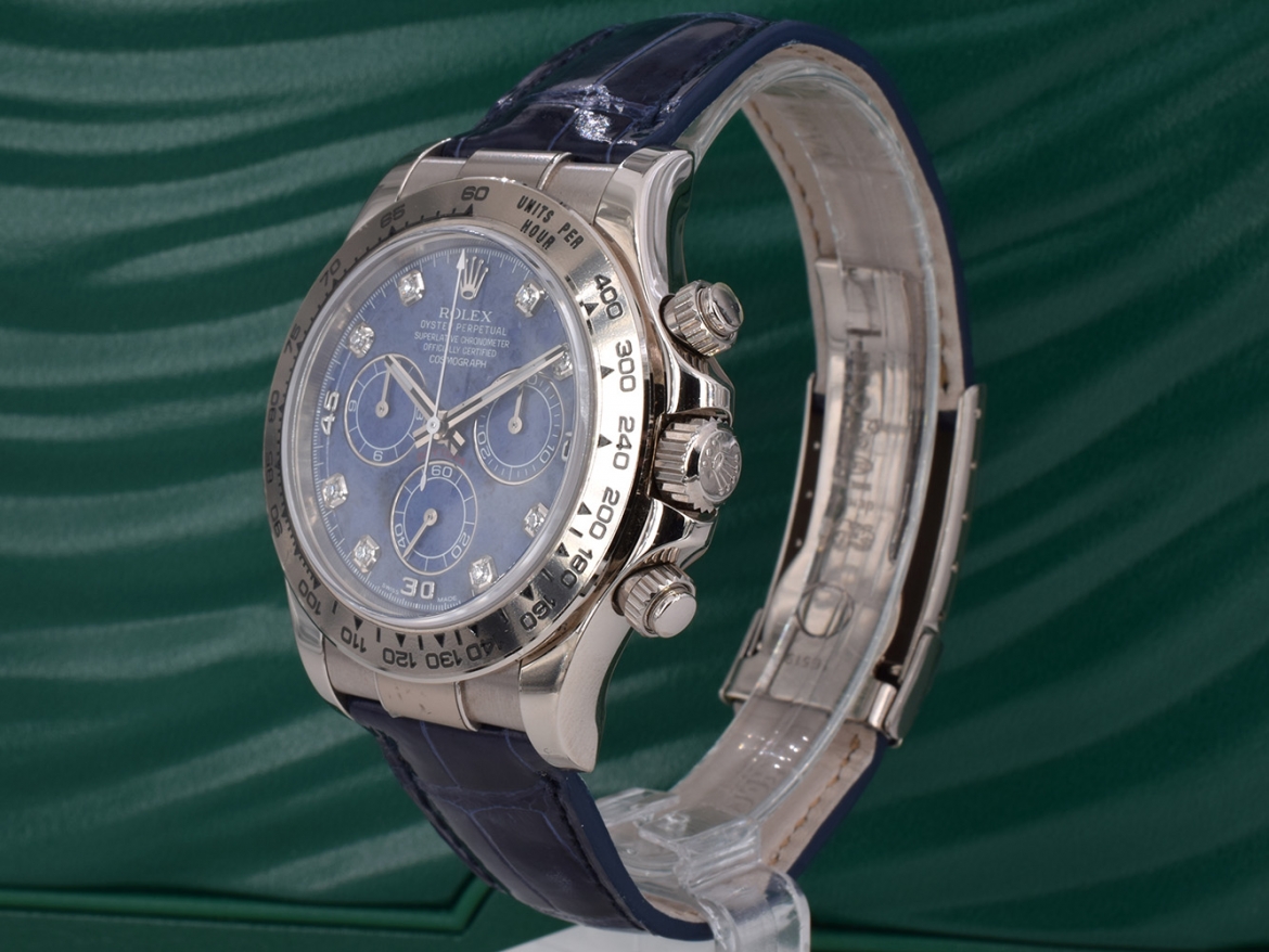 116519 New/Nos Stickers white gold sodalite diamonds dial - ITA