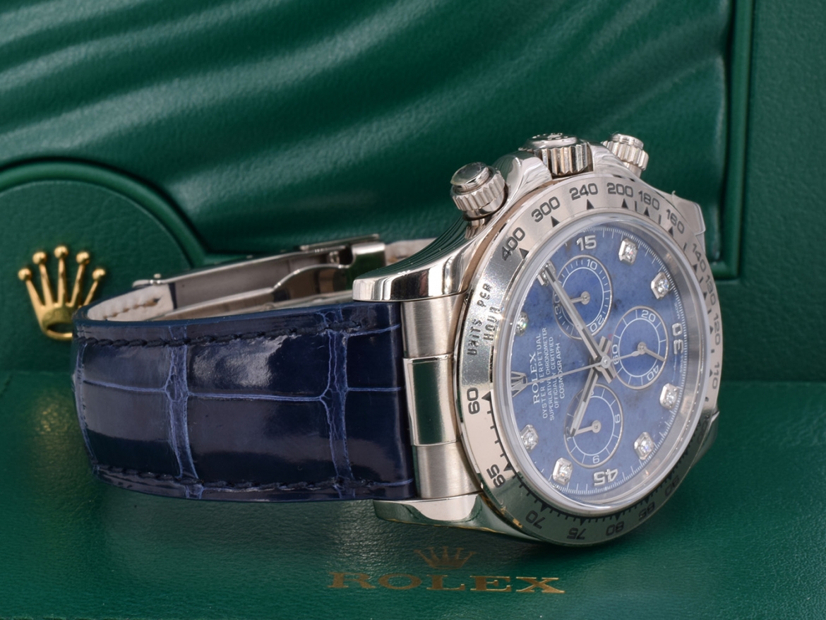 116519 New/Nos Stickers white gold sodalite diamonds dial - ITA