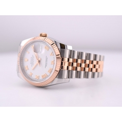 36mm Stainless Steel-Rose Gold White Roman Full set 2014