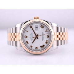 36mm Stainless Steel-Rose Gold White Roman Full set 2014