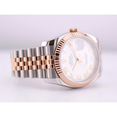 36mm Stainless Steel-Rose Gold White Roman Full set 2014