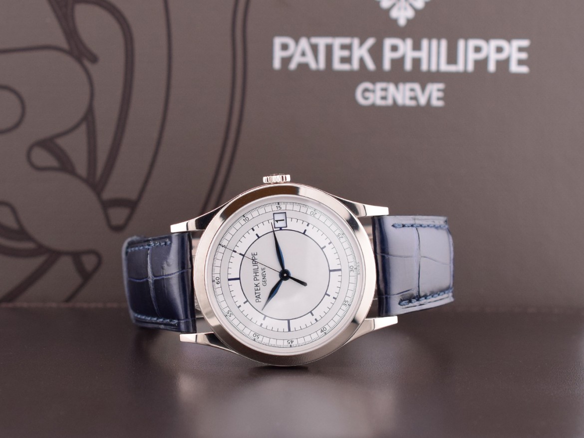 Calatrava White gold 38mm Like New Full set