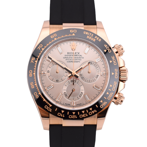 116515LN New 2023 sundust baguette - Rose Gold Oysterflex