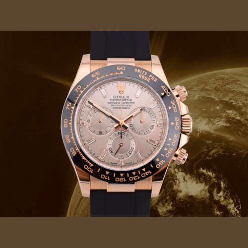 116515LN New 2023 sundust baguette - Rose Gold Oysterflex