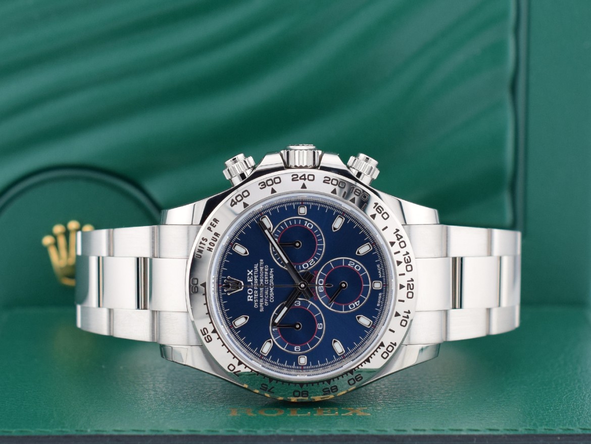 116509 White gold blue dial - Like New Full Set 2022