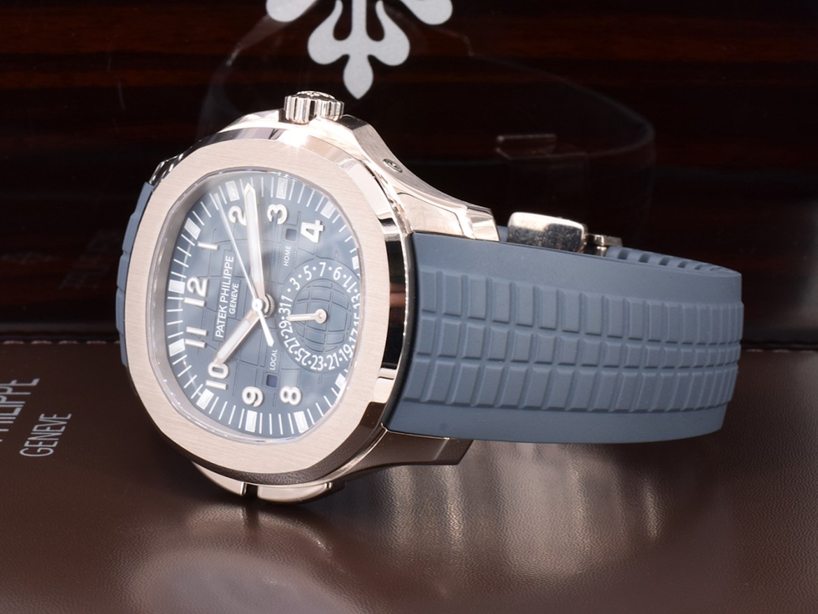 5164G-001 Travel Time White Gold Blue Dial NEW 2025
