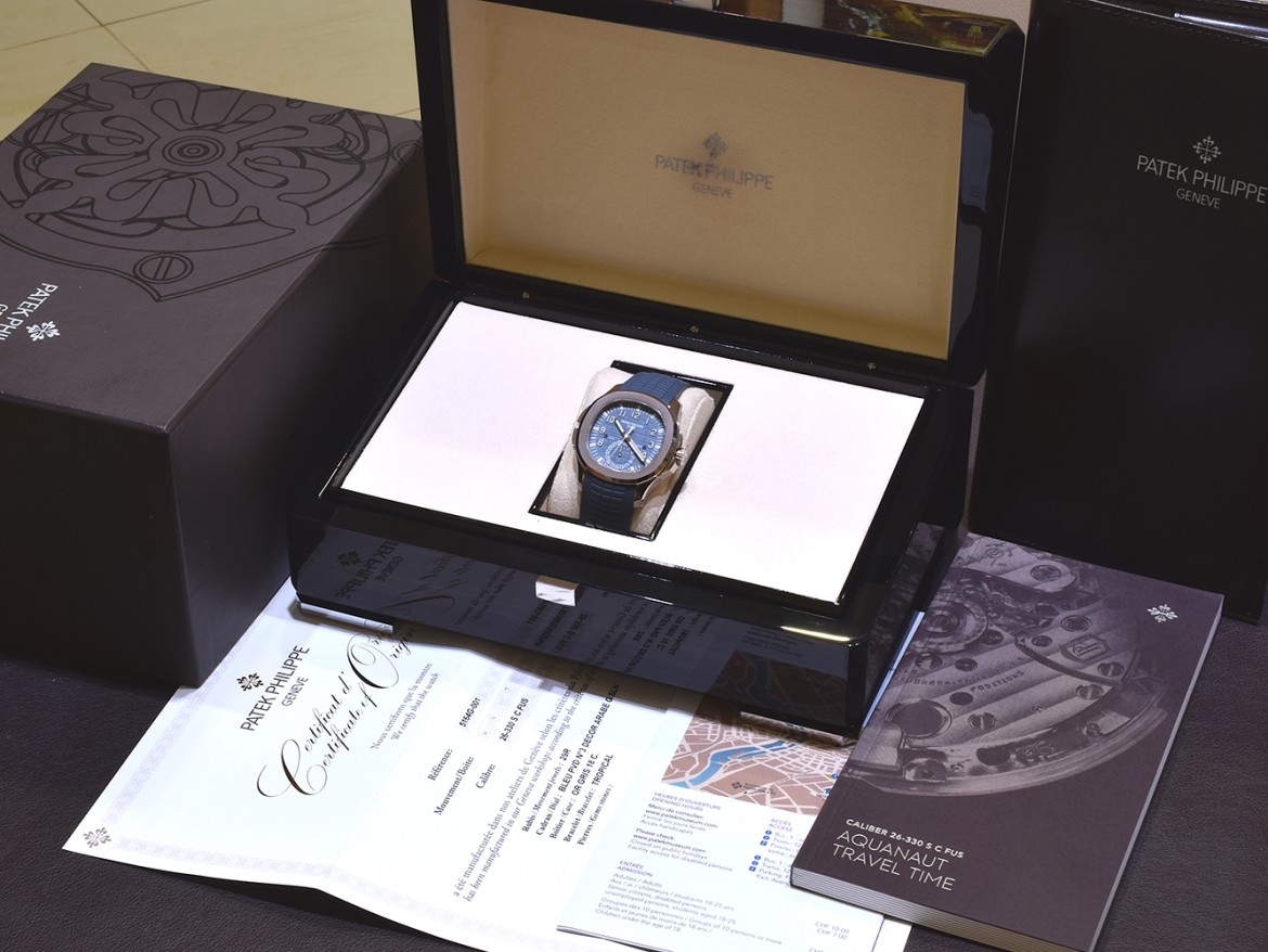 5164G-001 Travel Time White Gold Blue Dial NEW 2025