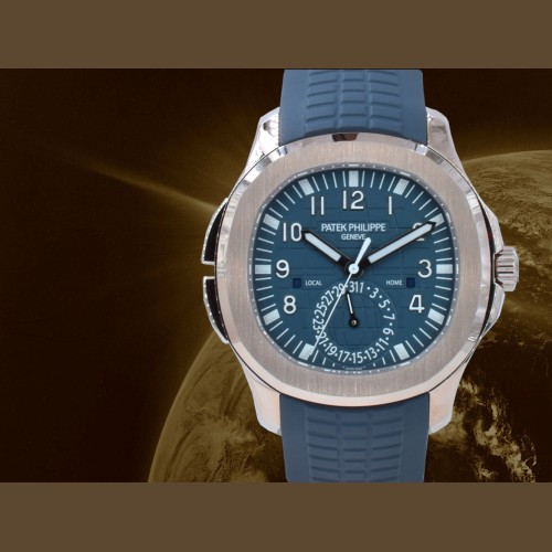 5164G-001 Travel Time White Gold Blue Dial NEW 2025