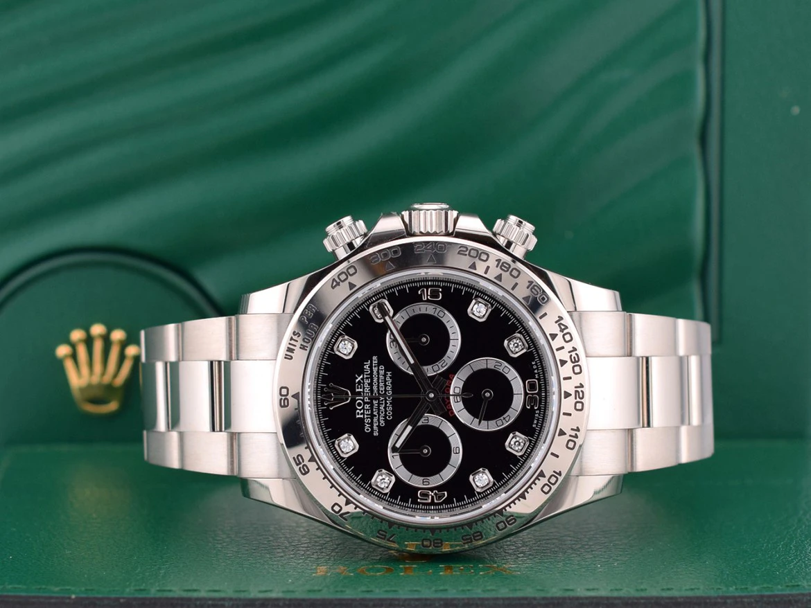 116509 White Gold Black Diamond - New 2021