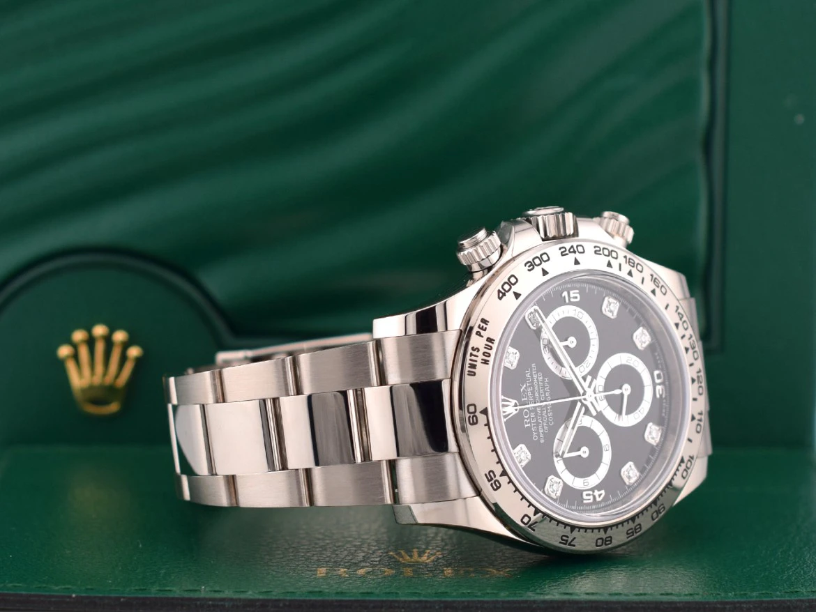 116509 White Gold Black Diamond - New 2021