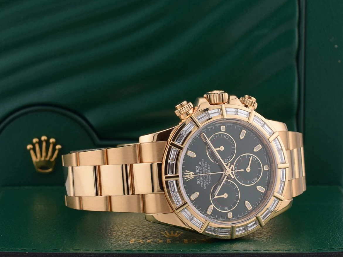 116568BR Off Catalog John Mayer Green Dial Factory Diamond Bezel