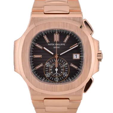 5980/1R Rose Gold Chronograph - Full Set  Like New 2014