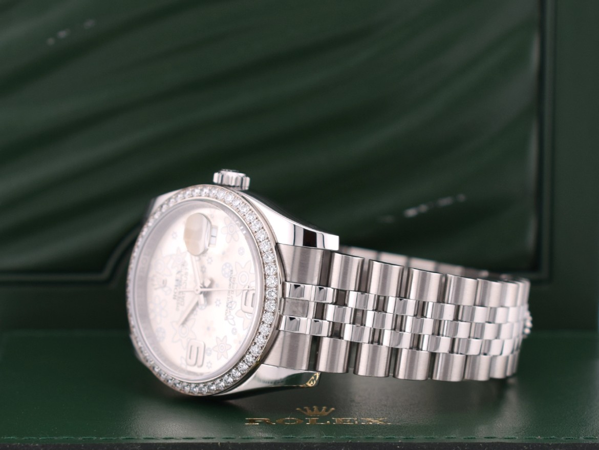 36mm ref. 116244 Original Diamond Dial/Bezel Like new