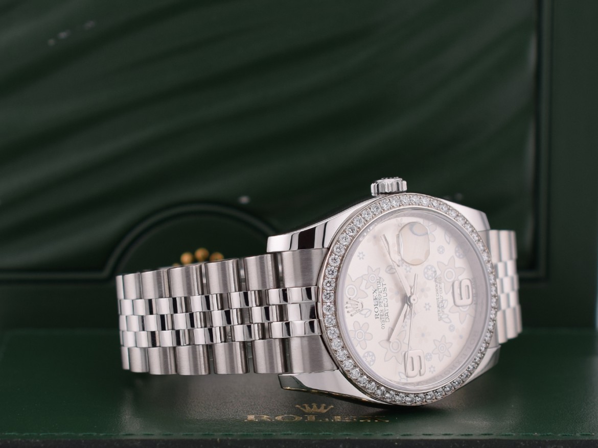 36mm ref. 116244 Original Diamond Dial/Bezel Like new