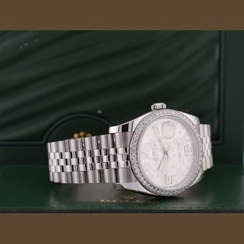 36mm ref. 116244 Original Diamond Dial/Bezel Like new