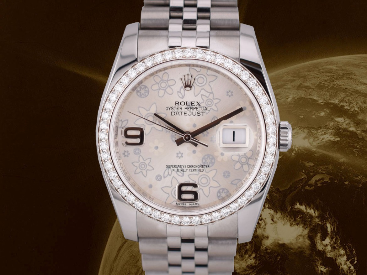 36mm ref. 116244 Original Diamond Dial/Bezel Like new
