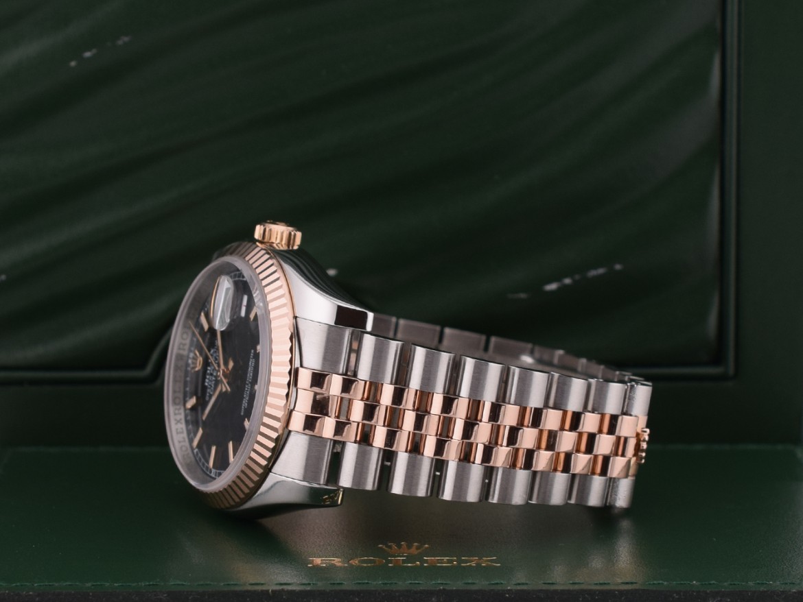 116231 Steel & Rose Gold 36mm - Black Dial - Full Set 2017