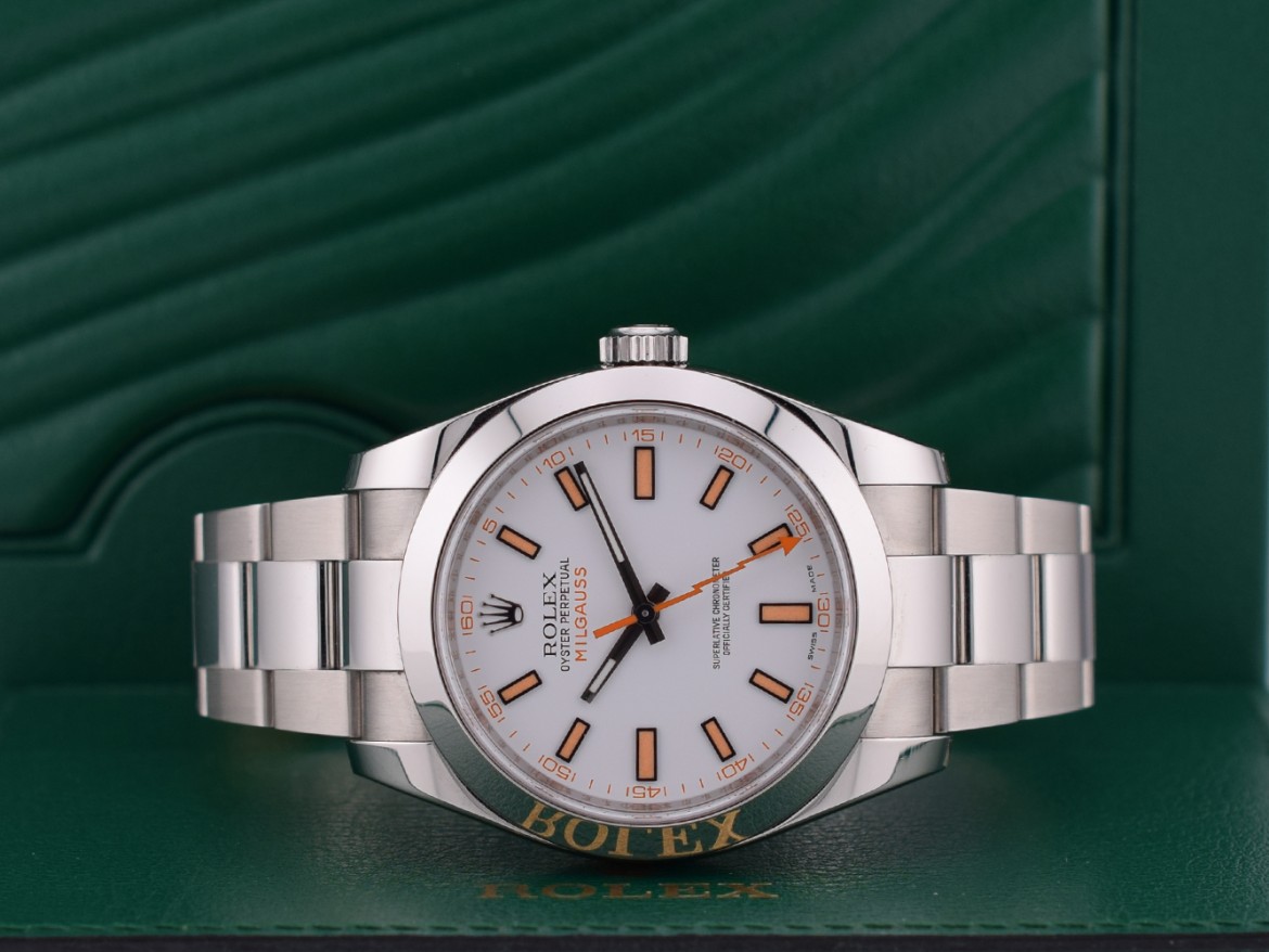 116400  white dial - Rare green card 2021 - new